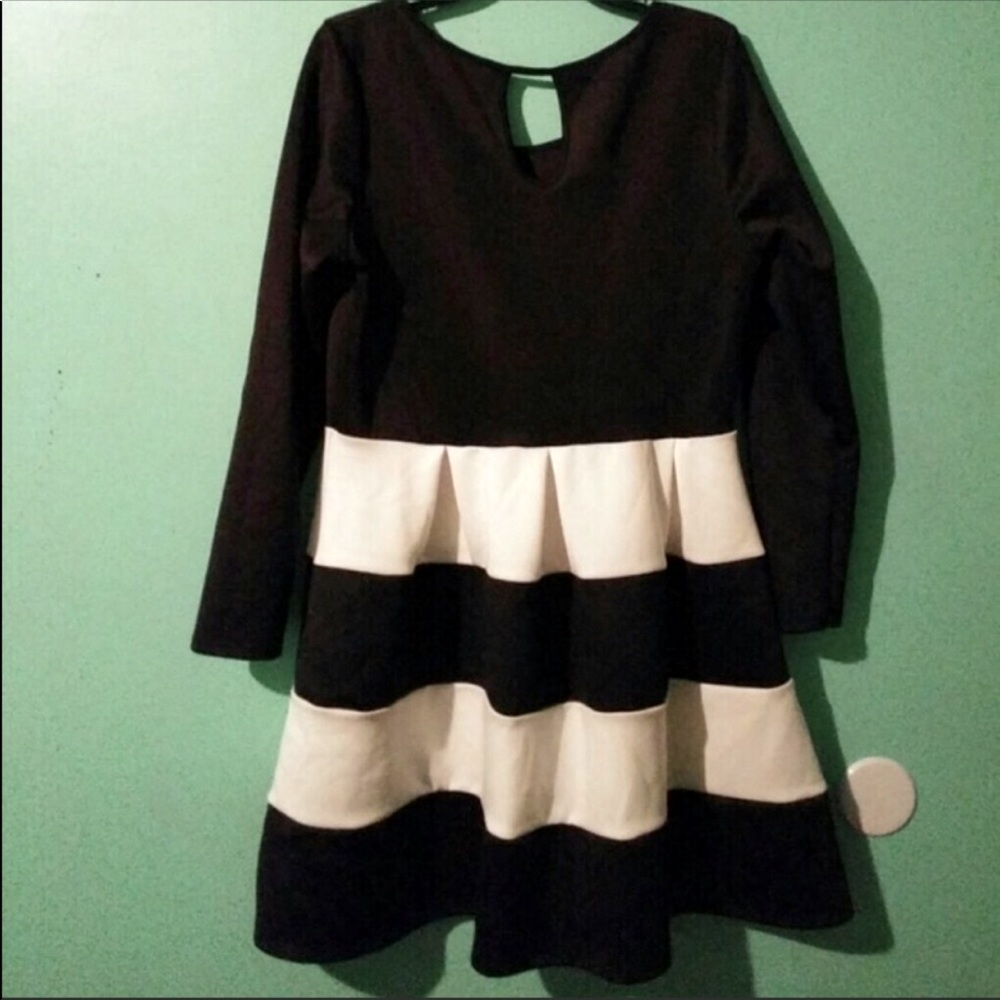 Black and white dress